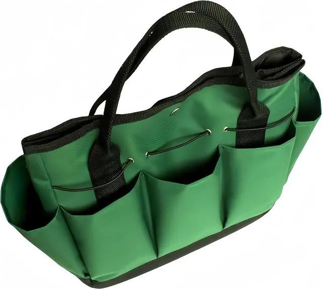 Alt view image 3 of 6 - Gardening Tote Bag Garden Tool Bag Garden Tote Home Organizer Gardening Tool Kit Holder Oxford Bag Gardening Tools Organizer Tote Lawn Yard Bag with 8 Pockets