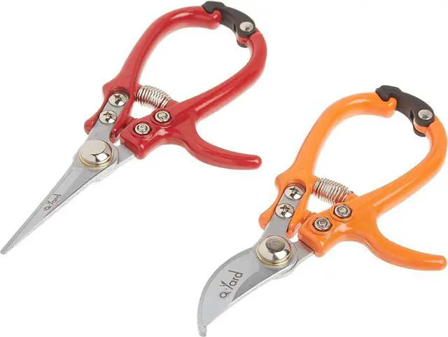 Main image of 2 - pack Q-yard Pruning Shear, Mini- Extra Sharp Garden Hand Pruners, Easier Cutting, Comfortable Ergonomic, Less Effort - Gardening Scissors for Men & Women