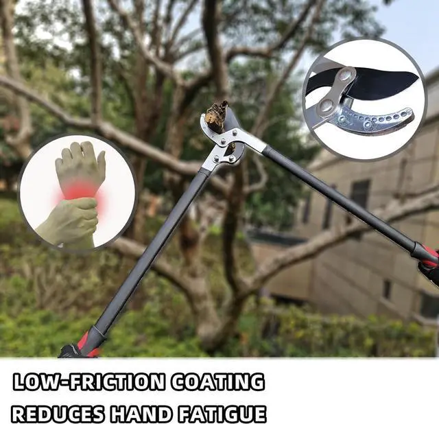 Alt view image 4 of 7 - Loppers for Tree Trimming, Heavy Duty Branch Cutter Tree Clippers with Compound Action, Chops Thick Branch Ease, Garden Lopper Pruning, 32 Inch Tree Trimmer with 2" Clean Cut Capacity