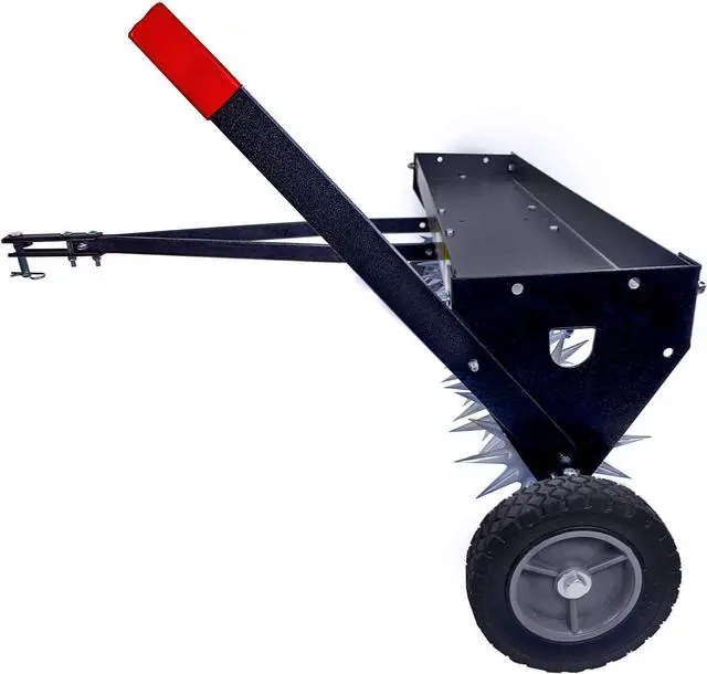 Alt view image 4 of 7 - Brinly SAT2-40BH-P Tow Behind Spike Aerator with Transport Wheels, 40"