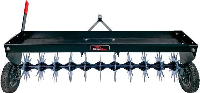 Alt view image 5 of 7 - Brinly SAT2-40BH-P Tow Behind Spike Aerator with Transport Wheels, 40"