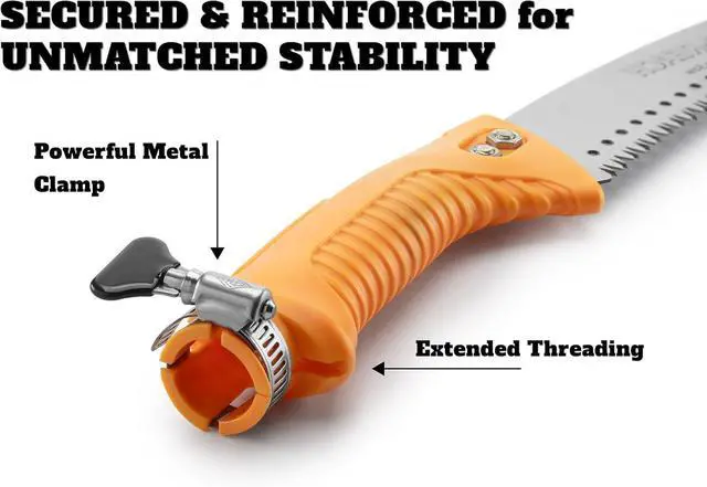 Alt view image 4 of 6 - Pruning Manual Hand Saw // Hand Held or with Extension Manual Pole Saw for Tree Trimming // Fits All Extension Poles with Standard US Acme Thread // Tree Limb Hand Saw (Pole Sold Separately)