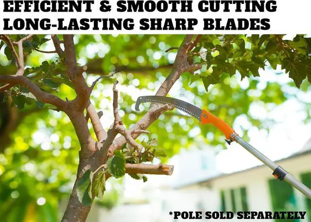 Alt view image 5 of 6 - Pruning Manual Hand Saw // Hand Held or with Extension Manual Pole Saw for Tree Trimming // Fits All Extension Poles with Standard US Acme Thread // Tree Limb Hand Saw (Pole Sold Separately)