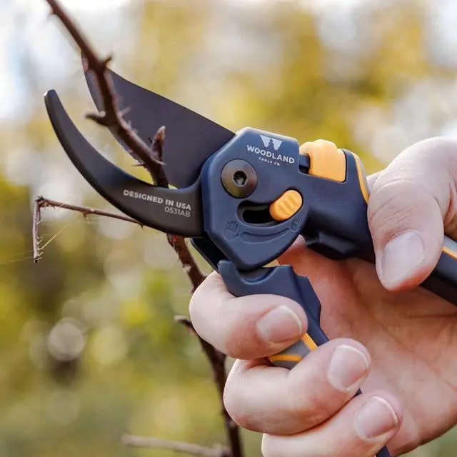 Alt view image 4 of 7 - Woodland Tools Co. Super Duty MaxForce Bypass Pruning Shears, Gardening Hand Pruner, Secateurs, Plant Shears, Flower Clippers (05-2005-100)