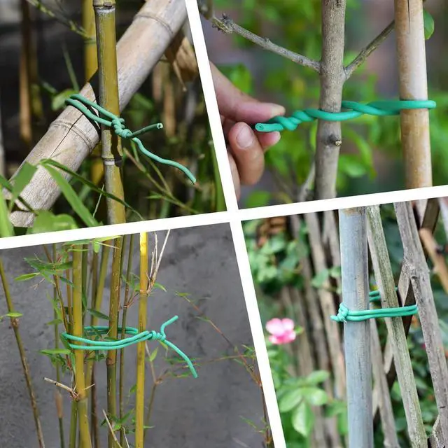 Alt view image 4 of 7 - Soft Twist Tie Garden Plant Ties for Vines Tomatoes Heavy Duty Thick Soft Ties 5 mm (250 feet)
