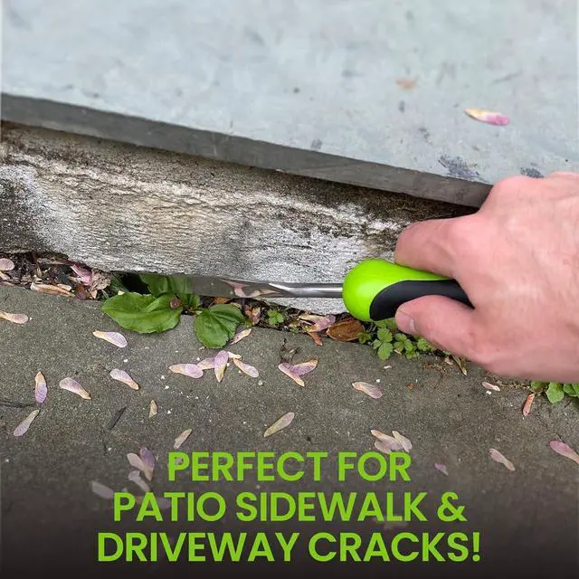 Alt view image 2 of 7 - Garden Guru Patio Crack Weeder Tool with Ergonomic Handle  Stainless Steel Weed Puller for Patio Sidewalk Driveway Cracks | Rust Resistant