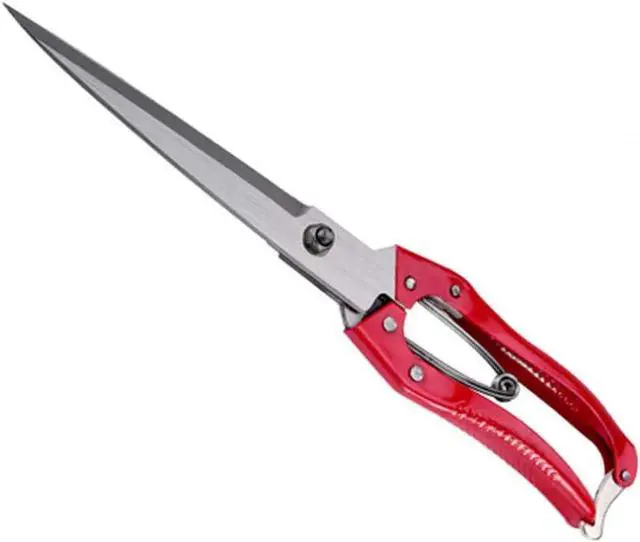 Main image of Manual Wool Shearing Shear Stainless Steel Trimming Scissor Long blades Multifunctional garden shears Craft Scissors with spring Red
