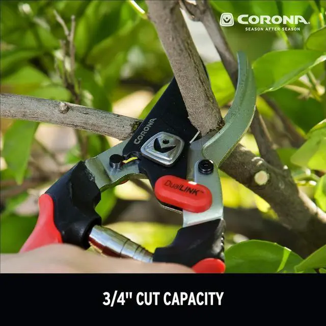 Alt view image 6 of 6 - Corona BP 4314D Dual Link Bypass Pruner With Comfort Gel Grips, 3/4 Inch,Red
