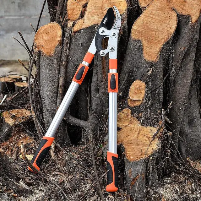 Alt view image 6 of 7 - THANOS B1102 Extendable Anvil Loppers Tree Trimmer with Compound Action,Chops Thick Branch Ease,27-41''Telescopic Heavy Duty Branch Cutter,2 inch Clean Cut Capacity