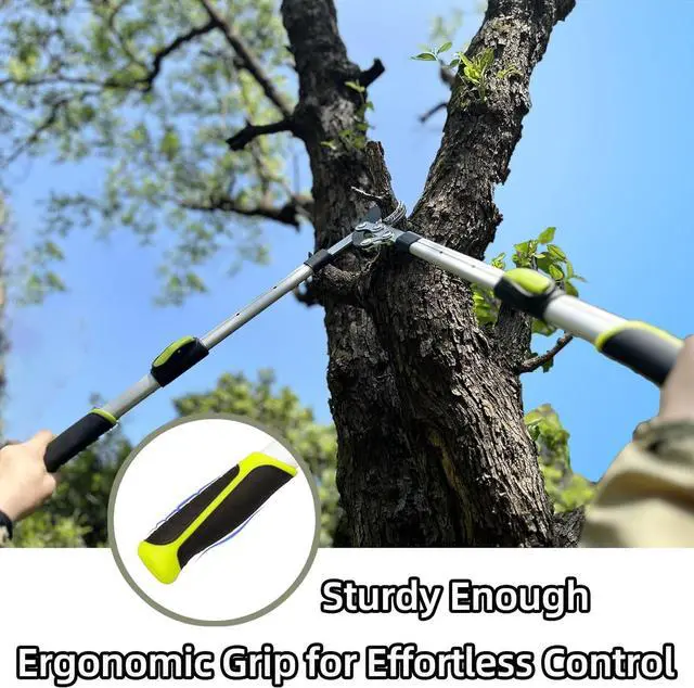 Alt view image 5 of 6 - Loppers for Tree Trimming Heavy Duty Branch Cutter with Compound Action, Effortless Tree Pruner Extendable 21-26" Loppers for Gardening, Long Handle Pruning Shears with 1.6" Clean Cut Capacity
