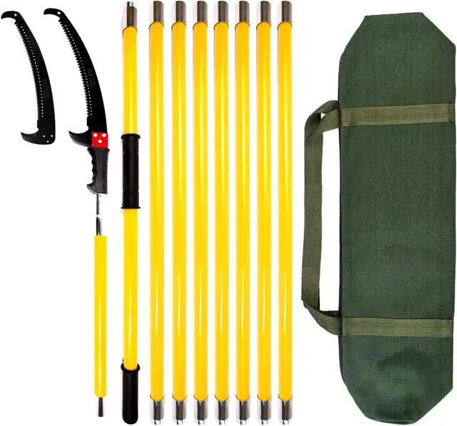 Main image of 30 Feet Tree Pole Pruner, Durable Tree Trimmers Handle, Manual Branches Trimmer for Garden Tools Loppers Hand Pole Saws Extendable Height with Knives and Storage Pocket
