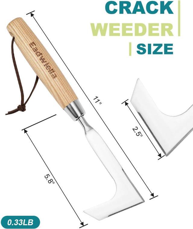 Alt view image 3 of 7 - Crack Weeder Crevice Weeding Tool for in Between Pavers Weed Removal Tool for Sidewalk Deck Paver Crack Weed Remover Cleaning Tool for Weeding Between Pavers Hand Weed Removal Hook
