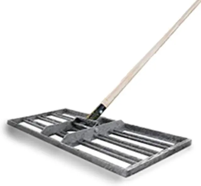 Alt view image 3 of 7 - Levelawn Pro  30" Lawn Leveling Rake with 72" Handle | Effortlessly Level Golf Courses, Lawns, & Gardens | Easy Assembly, Stainless Steel Tray | Perfect for Landscape Professionals