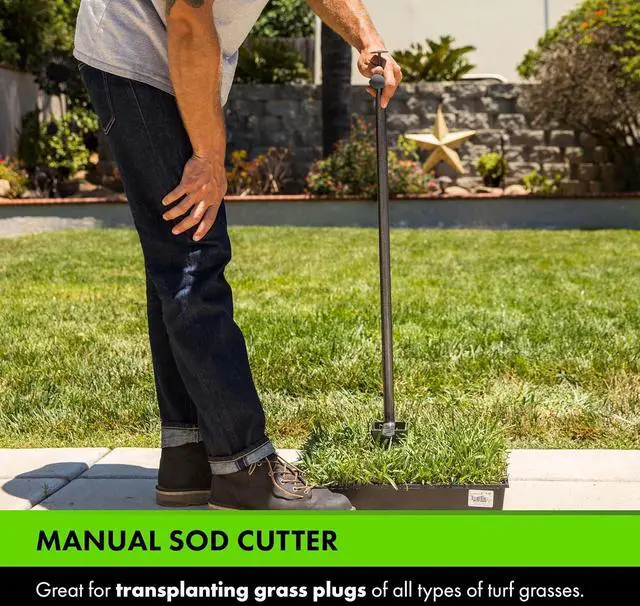 Alt view image 3 of 7 - Yard Butler Sod Plugger turf cutter and grass plug tool for zoysia, St. Augustine, fescue, or centipede grass transplanting & repair - ISP-33