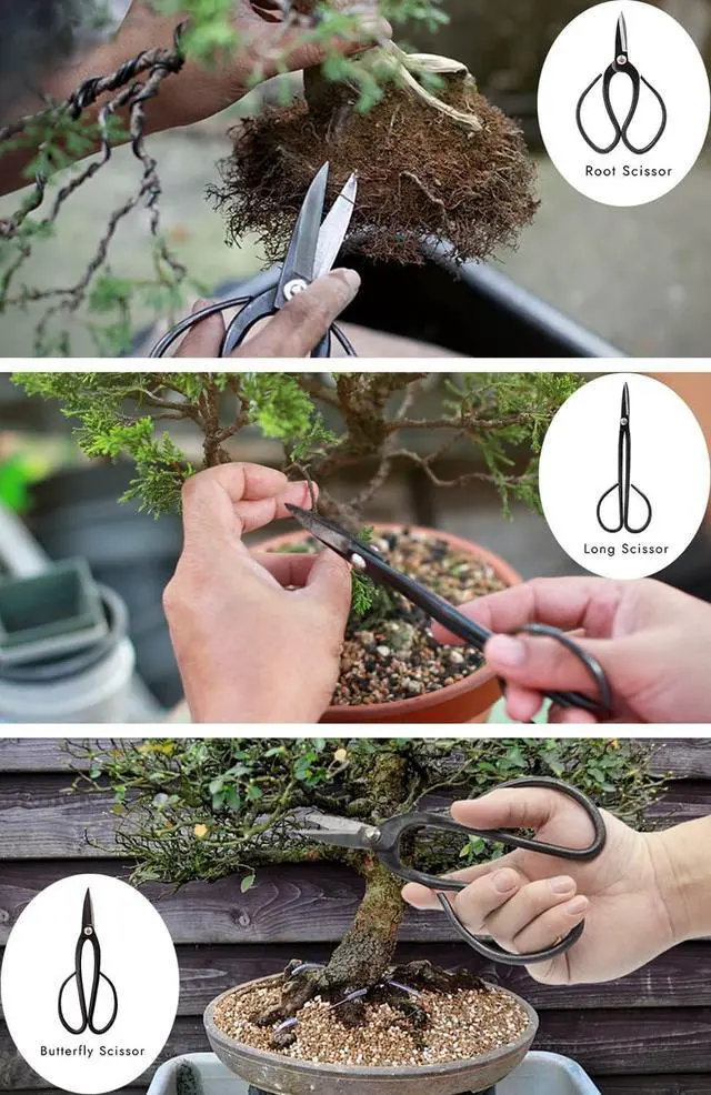 Alt view image 3 of 6 - Bonsai Tree Tools Kit, 22 PCs Bonsai Tools Set High Carbon Steel Trimming Tools Set Include Pruning Shears, Cutters, Training Wires, Bonsai Grooming Care Kit for Beginner Gardening Gifts