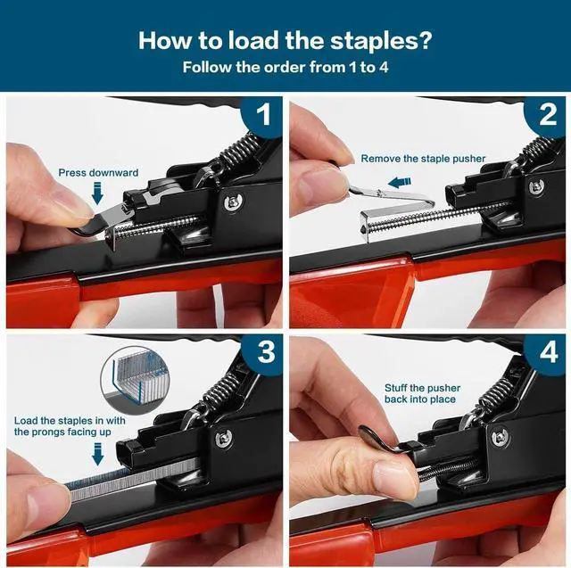 Alt view image 3 of 6 - Plant Tying Machine, Garden Tapetool Tapener Gun with 12 Rolls of Tape, 1 Box Staples and 1 Replacement Blade for Vegetables, Grape, Tomato, Cucumber, Pepper and Flower Planting (Red)