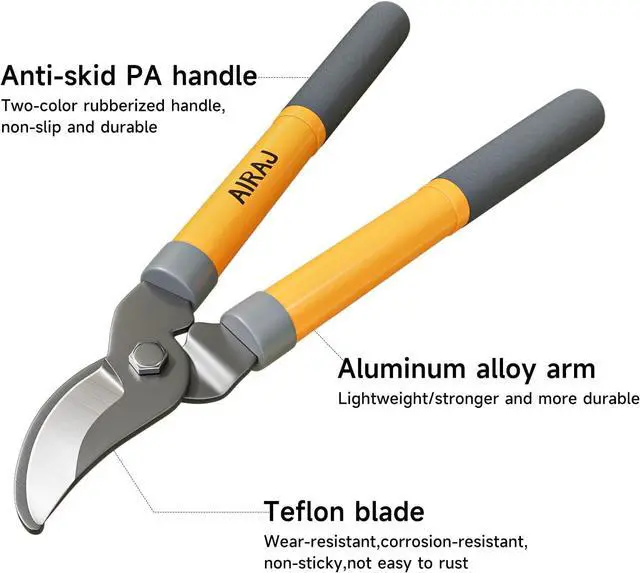 Alt view image 5 of 6 - AIRAJ 16 Small Garden Loppers for Tree Trimming | Branch Cutter with 1.5 Cutting Capacity | Loppers for Gardening | Tree Pruner | Branch Trimmer | Mini Pruning Shears