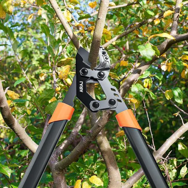 Alt view image 2 of 6 - AIRAJ 27 Anvil Loppers for Tree Trimming Heavy Duty with Compound Action | Tree Branch Cutter with 2 Inch Cutting Capacity | Chops Thick Branches Ease | Garden Lopper Pruning Shears Heavy Duty