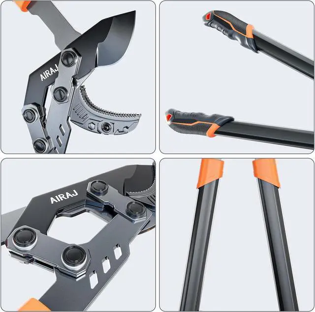 Alt view image 4 of 6 - AIRAJ 27 Anvil Loppers for Tree Trimming Heavy Duty with Compound Action | Tree Branch Cutter with 2 Inch Cutting Capacity | Chops Thick Branches Ease | Garden Lopper Pruning Shears Heavy Duty
