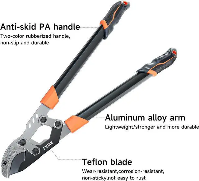 Alt view image 5 of 6 - AIRAJ 27 Anvil Loppers for Tree Trimming Heavy Duty with Compound Action | Tree Branch Cutter with 2 Inch Cutting Capacity | Chops Thick Branches Ease | Garden Lopper Pruning Shears Heavy Duty