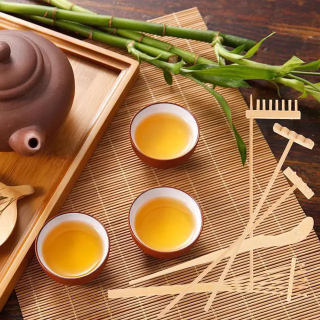 Alt view image 4 of 7 - HEALLILY 6pcs Bamboo Zen Garden Rakes Meditation Sand Mini Zen Garden Tools Accessories for Home Office Table Decoration