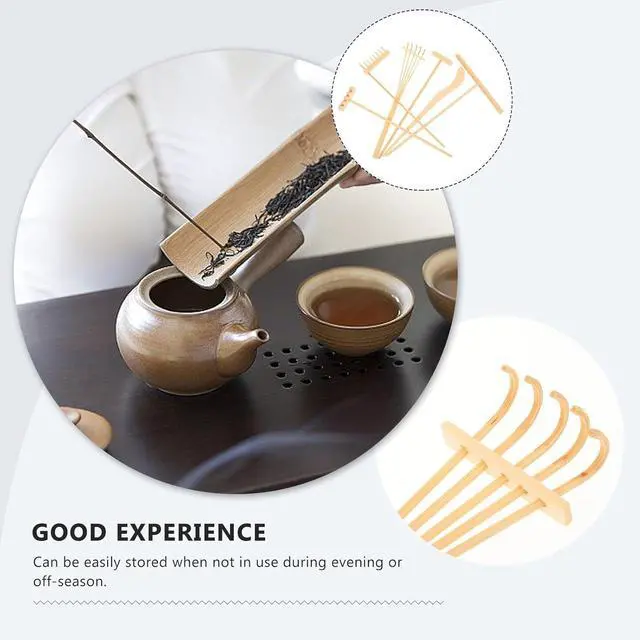 Alt view image 7 of 7 - HEALLILY 6pcs Bamboo Zen Garden Rakes Meditation Sand Mini Zen Garden Tools Accessories for Home Office Table Decoration