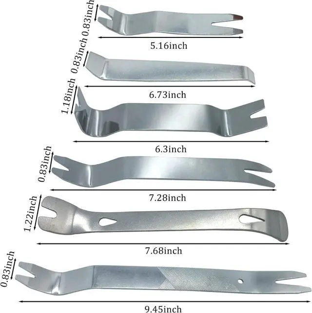 Alt view image 3 of 6 - 6 Pack Paver Tool Stainless Steel Paver Extractor Tool Paver Removal Tool Paver Lifting Tool with Multipurpose Tool Pouch Bag for Garden Lawn Yard Patio Paver Brick Block Replacement