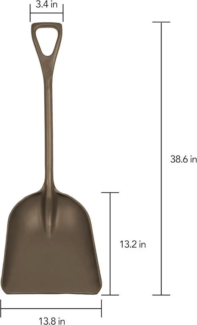 Alt view image 2 of 7 - Remco 698266 Shovel,One-Piece,14",PP,Brown