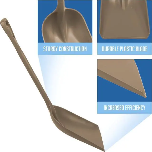 Alt view image 4 of 7 - Remco 698266 Shovel,One-Piece,14",PP,Brown