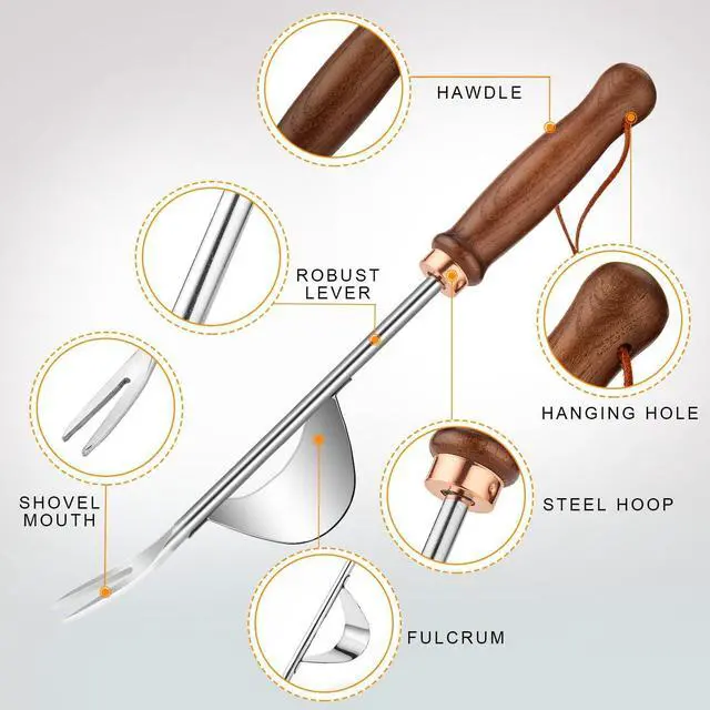 Alt view image 5 of 7 - FIAMER Gardening Supplies Outdoor Garden Planting Farmland Lawn Gifts Hand-held Weeding Tools (11.8In0.8In, Yellow)