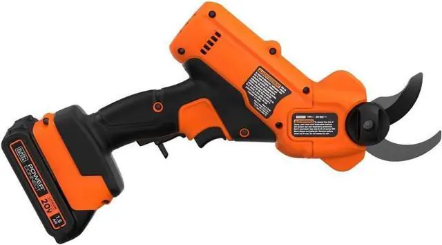 Alt view image 6 of 6 - BLACK+DECKER 20V MAX* Cordless Pruner Kit, Power Pruning Shears, Battery and Charger Included (BCPR320C1)