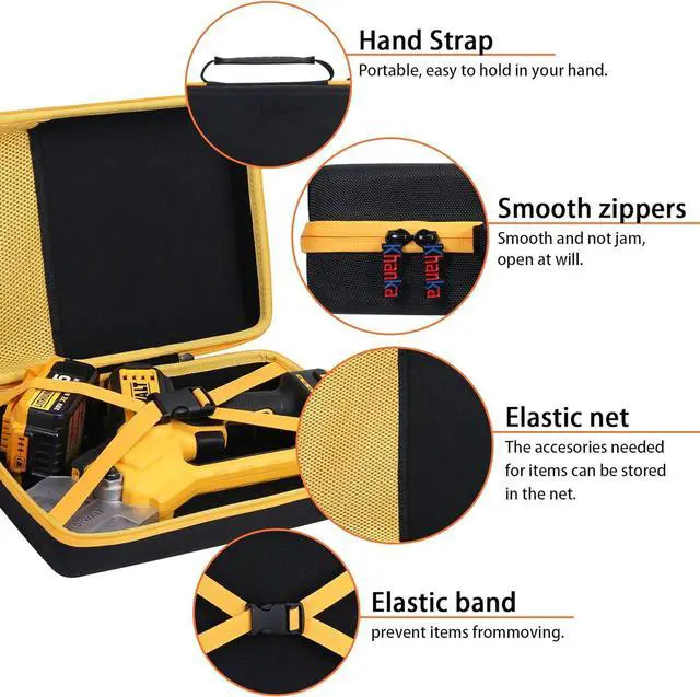 Alt view image 5 of 7 - Khanka Hard Storage Case Replacement for DEWALT 20V MAX Cordless Pruning Shears Garden Tool (DCPR320B), Case Only