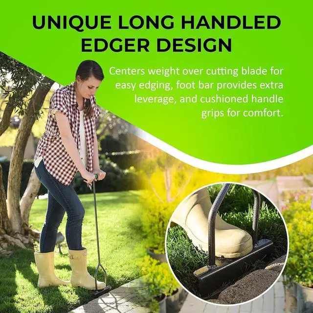 Alt view image 6 of 7 - Yard Butler Step Edger - Handy & Durable Gardening Tool for Perfect Lines - Lawn Step Edger with Ergonomic Upright Design & Sturdy Blades