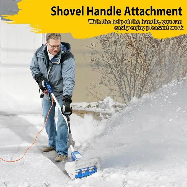 Alt view image 7 of 7 - Universal Shovel Handle, Strain-Reducing Elasticity Snow Shovel Handle Ergonomic Back Saver Attachment for Snow Shovels, Rakes, Weed Eater,String Trimmer, Gardening Tools