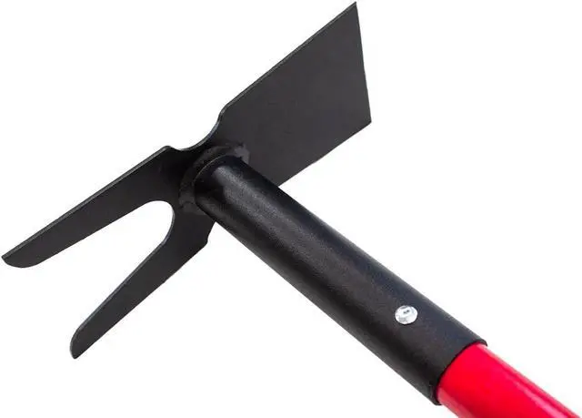 Alt view image 2 of 6 - Bully Tools 92357 12-Gauge 2-Prong Weeding Hoe with Fiberglass Handle