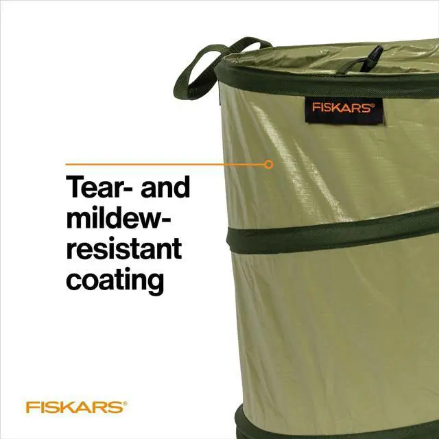 Alt view image 4 of 7 - Fiskars Kangaroo Collapsible Garden Bag for Yard Waste, 10 Gallon Reusable Container for Lawn Care and Gardening