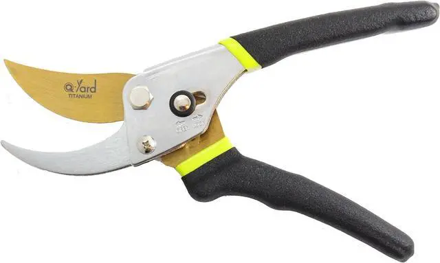 Main image of QY-731L Traditional Bypass Pruning 8.5" Titanium Blade- Handheld Gardening Tools Shears