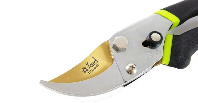 Alt view image 3 of 7 - QY-731L Traditional Bypass Pruning 8.5" Titanium Blade- Handheld Gardening Tools Shears