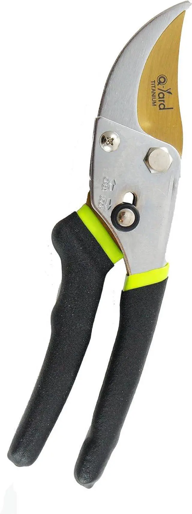 Alt view image 5 of 7 - QY-731L Traditional Bypass Pruning 8.5" Titanium Blade- Handheld Gardening Tools Shears