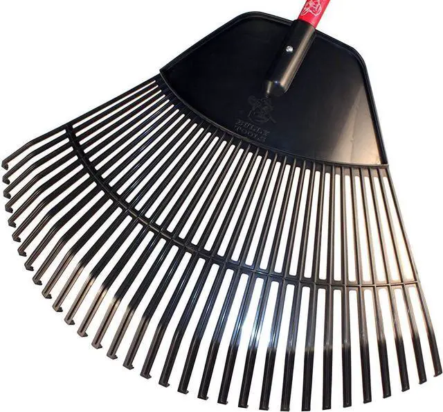 Alt view image 2 of 6 - Bully Tools 92630 Poly Lawn and Leaf Rake with Fiberglass Handle, 31-Inch