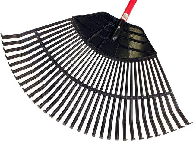 Alt view image 4 of 6 - Bully Tools 92630 Poly Lawn and Leaf Rake with Fiberglass Handle, 31-Inch