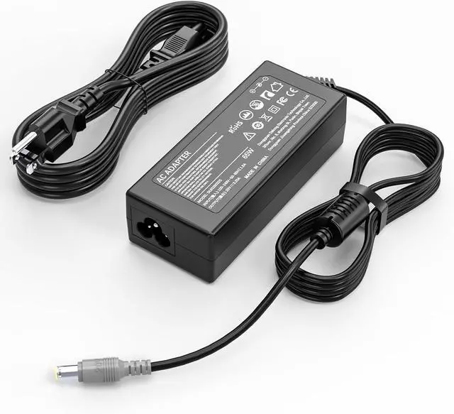 Main image of 65W Laptop Charger for Lenovo Thinkpad T400 T410 T420 T420S T430 T430s T430u T500 T510 T520 T530; X120e X130e X131e X140e X200 X201 X220 X220T X230; E520 E530 E535 SL500 SL510 Power Supply Cord