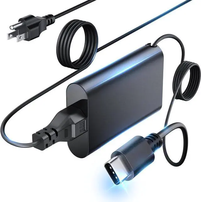 Main image of 65W 45W USB C Laptop Charger for Dell Latitude 5540 5530 5430 7430 7440 5440 5420 3540 5520 7420 5450 7450, for Dell Inspiron 14 7420 7425 16 2-in-1 XPS 13 Chromebook Type C AC Power Cord