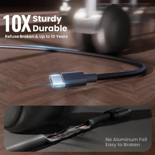 Alt view image 5 of 7 - 65W 45W USB C Laptop Charger for Dell Latitude 5540 5530 5430 7430 7440 5440 5420 3540 5520 7420 5450 7450, for Dell Inspiron 14 7420 7425 16 2-in-1 XPS 13 Chromebook Type C AC Power Cord