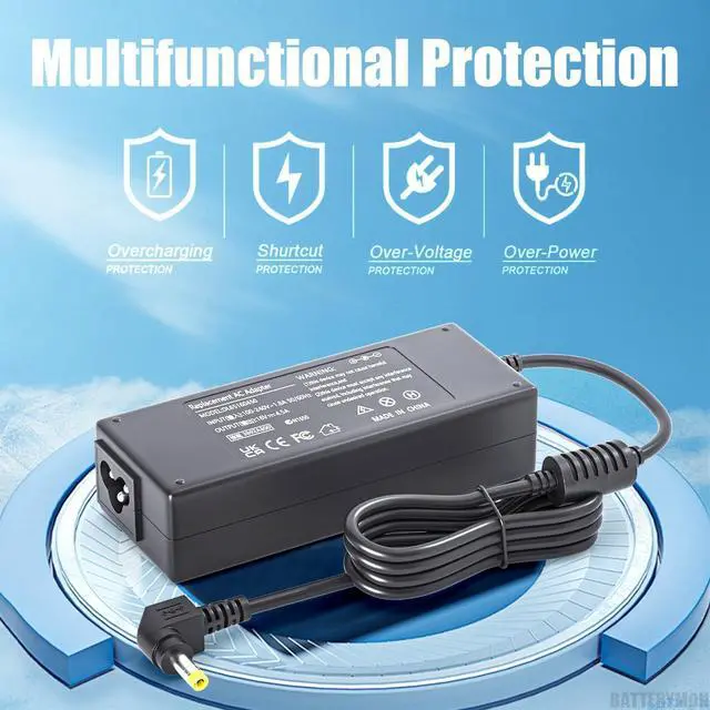 Alt view image 5 of 6 - 16V 4.5A 72W Charger Compatible with Panasonic-Toughbook CF-C2 CF-18 CF-19 CF-20 CF-H1 CF-H2 CF-W8 CF-U1 CF-T2 CF-T4 CF-T5 CF-T7 CF-T8 FZ-G1 FZ-A2 FZ-A3 FZ-B2 FZ-M1 CF-AA6413C Toughbook Laptop Adapter