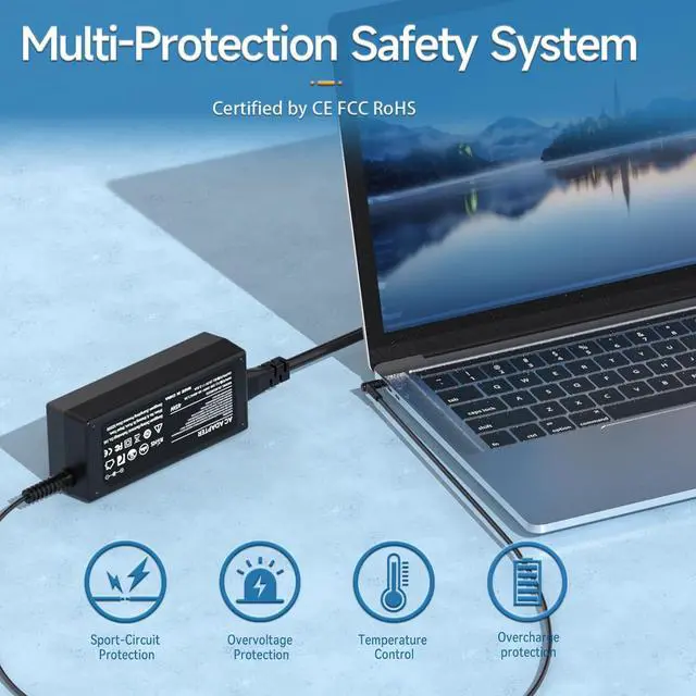 Alt view image 3 of 7 - Charger for Lenovo Laptop - IdeaPad 1 3 5 1-14, 1-15, 3-15, 3-17, 5-14, 5-15 Series; IdeaPad 110 110S 310 320 330 330s 510 520 530s 710s; IdeaPad S145 S340 S540 L340 Power Supply