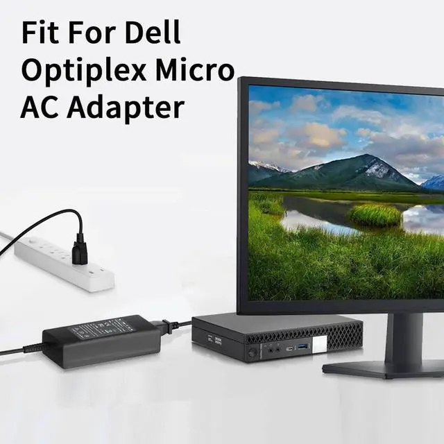 Alt view image 4 of 7 - 90W 65W 45W AC Charger Adapter Charger for Dell OptiPlex 9020 3020 3050 3060 3070 3040 9010 7050 7060 7070 7040 Micro Desktop G6J41 0G6J41 MGJN9 43NY4 Power Supply Adapter Cord