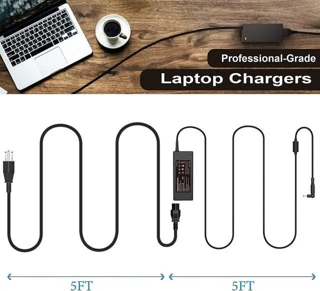 Alt view image 6 of 7 - 90W Universal AC Adapter Laptop Charger Replacement for HP Dell Acer Asus Lenovo Samsung IBM Toshiba Sony Fujitsu Gateway Notebook Ultrabook Chromebook Power Supply Cord with 16 Tips