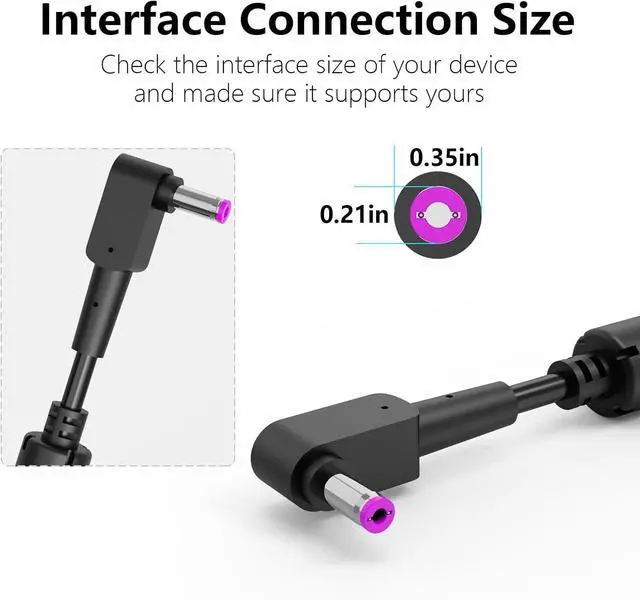 Alt view image 2 of 7 - 135W AC Charger Compatible with Acer Nitro 5 Series Laptop Charger