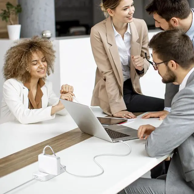 Alt view image 6 of 6 - 140W Mac Book Pro Charger Compatible with Pro(16 inch 2021-2023)&(14 inch 2023) Air (13-15 inch 2021-2024) Include a USB C to T -Tip 3 Magnetic Braided Cable(6.6FT/2M)